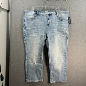 Candace Cameron Bure Denim Straight Leg Jeans Malibu Light Wash Plus Petite 26